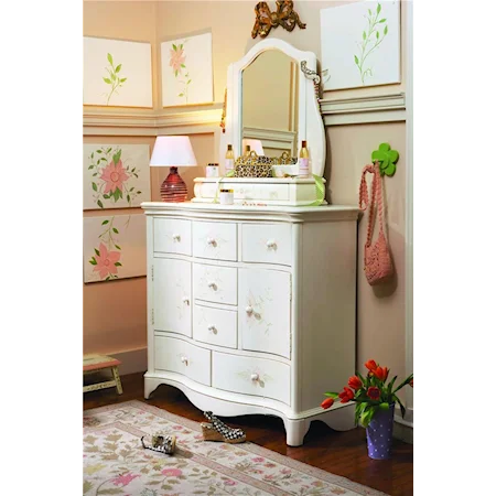 Seven Drawer Chesser and Mirror Combination